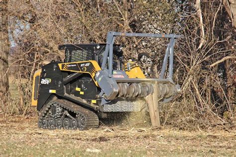 track loader mulching attachments